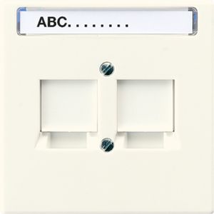 Afdekking LS990 wit v.mod.jack 2-vdg.