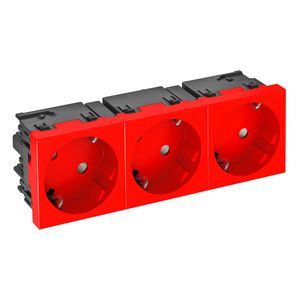 Contactdoos 3-vdg 33gr mod.-45 zijaansl. 250V 10/16A 6120509