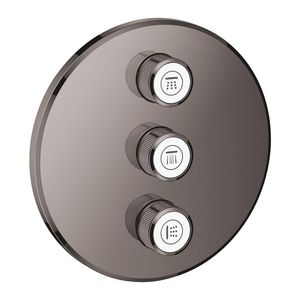 Grohtherm SMARTCONTROL afbouwdeel volume (3x) hard graphite (donker grijs) rond