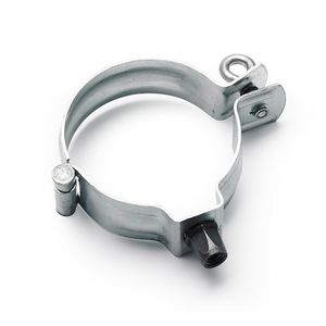 HWA scharnierpijpbeugel 120mm met moer M10 + RVS schroefoog