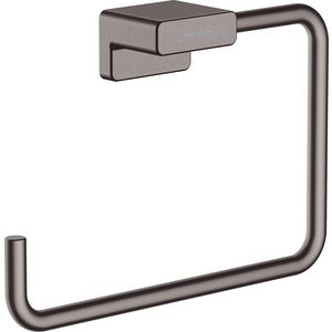 AddStoris handdoekring brushed black chrome