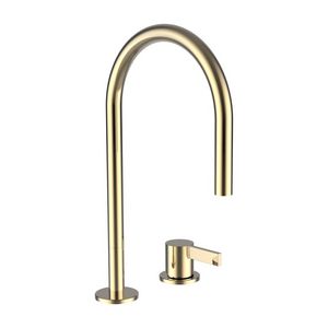 2-Gaten Wastafelmengkraan met pop-up waste PVD gold hi-gloss H3113320012201