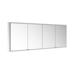 Spiegelkast/onverlicht Voorb./2wcd/2usb/2000x700x160mm zilv