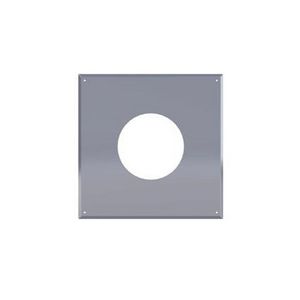 Rozet RVS ø150mm 330x330mm zwart