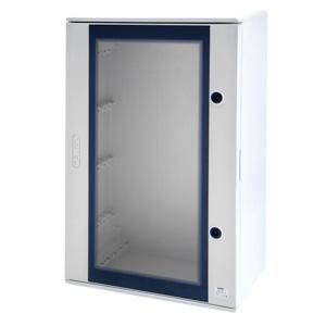 POLYESTER KAST TRANSPARANTE DEUR VOORZIEN SLOT 310x425x1