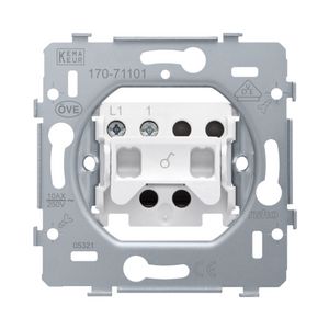 Sokkel enkelpolige schakelaar/controlesch. schroef