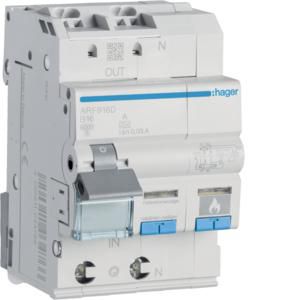 Aardlekautomaat met AFDD 1P+N 6kA B-16A 30mA A 3M