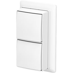 Schak wis/wis+plaat opb b-AP+ alpine wit