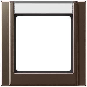 Afdekraam 1-voudig tekstveld A500 mokka VVE=10