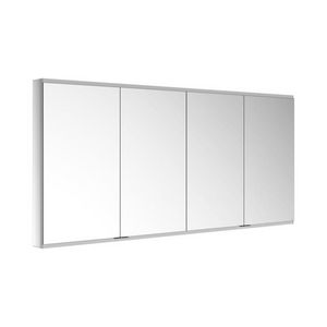 Spiegelkast/onverlicht Voorb./2wcd/2usb/2000x900x120mm zilv