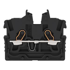 2-draads MINI-rijgklem bedieningsopening 1mm² zwart 2050-325 VVE=100