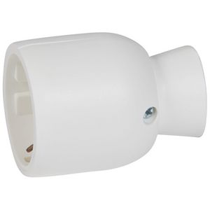 Koppelcontactstop Randaarde wit