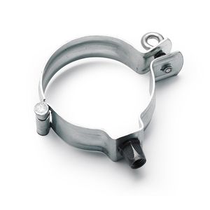Zinken HWA scharnierpijpbeugel 100mm met moer M10 + RVS schroefoog