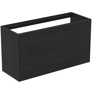 Conca wastafelmeubel 100x37x55cm 1 lade zonder afdekblad smoked oak