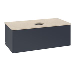 Wastafelonderkast Antao 1000x360x500mm Mid.Blue Matt Lacquer K31013HG
