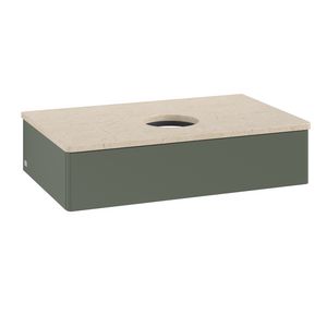 Wastafelonderkast Antao 800x190x500mm L.Green Matt Lacquer K08013HL