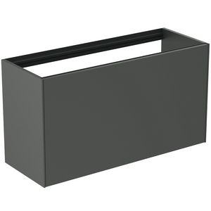Conca wastafelmeubel 100x37x55cm 1 lade zonder afdekblad mat antraciet