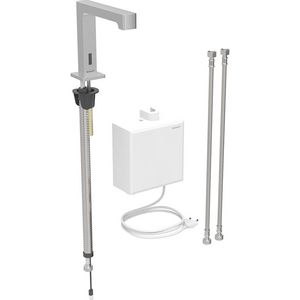 Wastafelmengkraan Brenta RVS look met meng unit