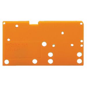 Afsluitplaat opklikbaar 1,5mm oranje 742-650 VVE=100