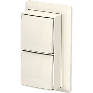 Schak wis/wis+plaat opb b-AP+ wit