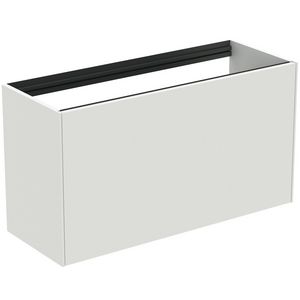 Conca wastafelmeubel 100x37x55cm 1 lade zonder afdekblad matt white