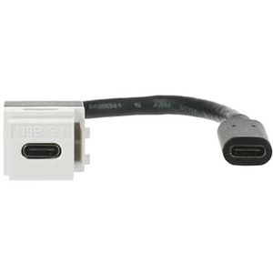 Koppeleenheid Keystone USB USB met USB-C alpinwit (0229/12)