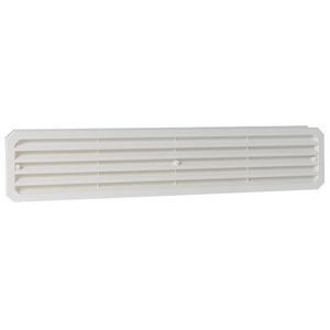 Kunststof deurventilatierooster 463,5x138mm wit
