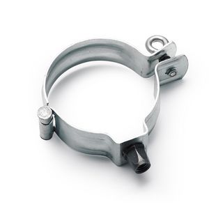Zinken HWA scharnierpijpbeugel 60mm met moer M10 + RVS schroefoog