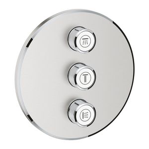 Grohtherm SMARTCONTROL afbouwdeel volume supersteel (rvs look) rond