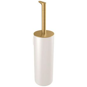 Toiletborstelgarnituur geborsteld messing/wit Style