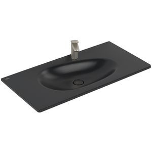 Meubelwastafel Antao 1000x500mm Pure Black CeramicPlus  4A76ABR7