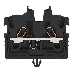 2-draads MINI-rijgklem bedieningsopening 1mm² zwart 2050-315 VVE=100