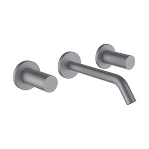 2-Hendel Inbouw wastafel Wand Mengkraan PVD brus.stain.steel