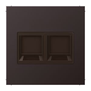 Afdekking dark voor mod.jack 2-voudig LS