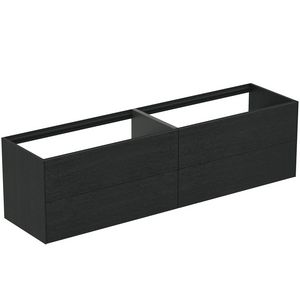 Conca wastafelmeubel 200x50x55cm 4 laden zonder afdekblad smoked oak