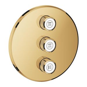 Grohtherm SMARTCONTROL afbouwdeel volume (3x) cool sunrise (goudkleurig) rond