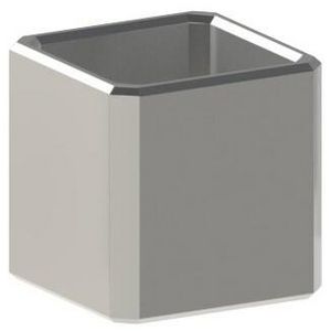 Verloopstuk Vierkant Inox 304L 17x14x17mm PCA.17/14