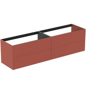 Conca wastafelmeubel 200x50x55cm 4 laden zonder afdekblad matt sunset