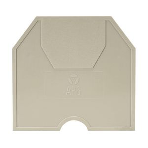 Afsluitplaat AP 6 v0 blauw VVE=10