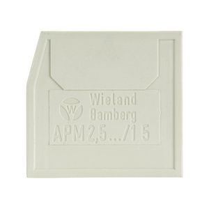 Afsluitplaat WKM 2,5mm² VVE=10