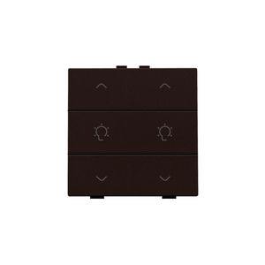 Dubbele dimbediening Home Control dark brown