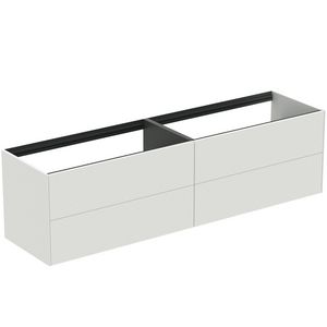 Conca wastafelmeubel 200x50x55cm 4 laden zonder afdekblad matt white