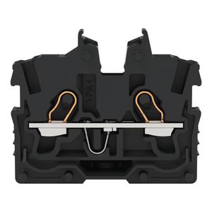 2-draads MINI-rijgklem bedieningsopening 1mm² zwart 2050-305 VVE=100