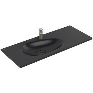Meubelwastafel Antao 1200x500mm Pure Black CeramicPlus  4A77L2R7
