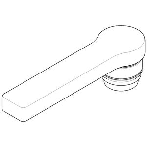 Uitloop 59x53x185mm chr