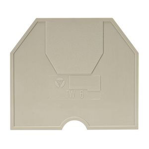 Scheidingsplaat TW 6 v0 kiezelgrijs VVE=10