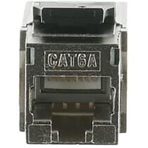 Koppeleenheid Keystone Mod Jack 90° H 2x RJ45 8(8) zilver (0229/05)