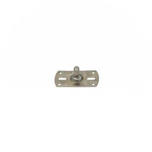 Montageplaat M10 30mm tbv scharnierpijpbeugel RVS VVE=25