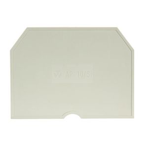 Afsluitplaat p10/si v0 kiezelgrijs VVE=10