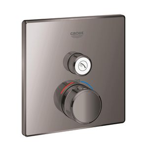 Grohtherm SMARTCONTROL douche afbouwdeel thermostaat vierkant hard graphite (donker grijs)